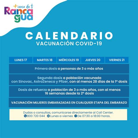 Cormun Rancagua On Twitter Vacunaci N Del Lunes De Al Viernes