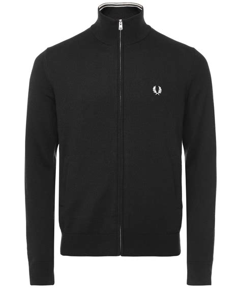 Fred Perry Black Zip Cardigan Jules B