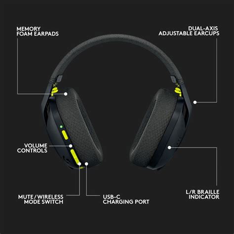 Logitech G 435 Lightspeed Trådløst gamingheadset - Xbox One | Kjell.com