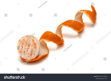 Shot Peeled Orange Peel Form Spiral Stock Photo 2223115423 Shutterstock