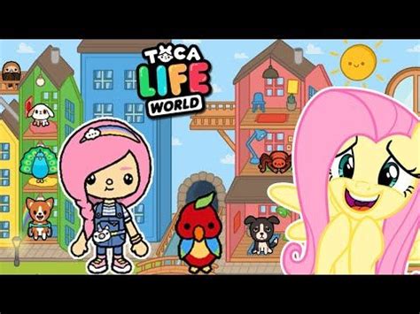 FLUTTERSHY ADOTANDO PETS No TOCA LIFE WORLD Luli Rarity