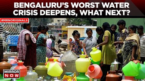 Bengaluru Water Crisis Situation Worsens Borewell Dried Up Bjp