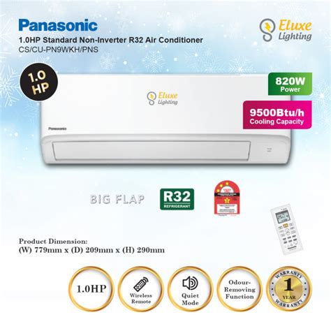 Panasonic Cs Pn Wkh Cu Pn Wkh Hp R Standard Non Inverter Air