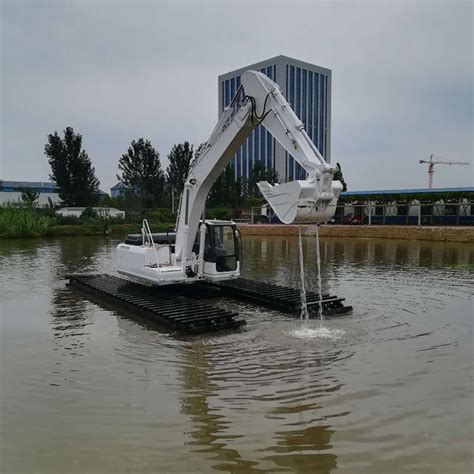 水陆两用清淤设备 水陆两用挖掘机出租 水陆两栖挖掘机 船挖 滨州市金毅设备有限公司