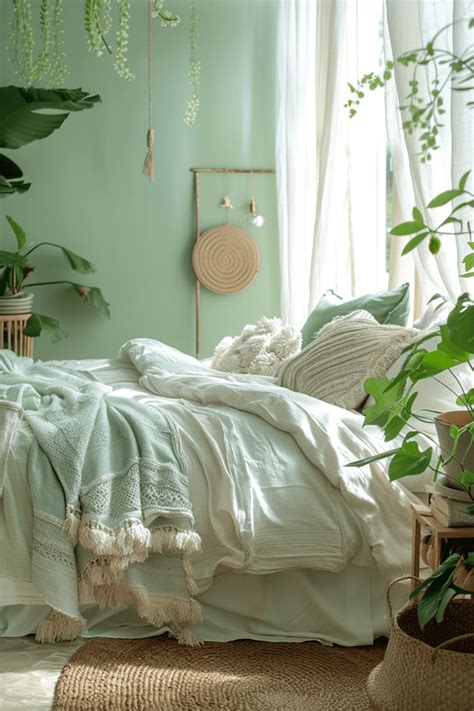 Green Boho Bedroom Ideas Courtneys World