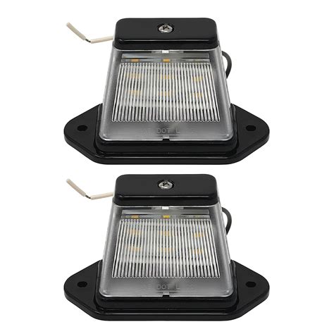 Qty Heavy Duty X Surface Mount Led Trailer License Plate Lights