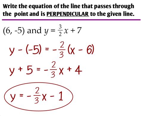 Writing Equations Of Parallel And Perpendicular Lines Ms