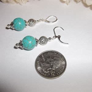 Wvluckygirl Jewelry Earrings Turquoise Blue Silver Southwestern