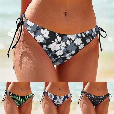 Sala Bas De Bikini Imprim Pour Femmes Pantalon De Bain C T Droit