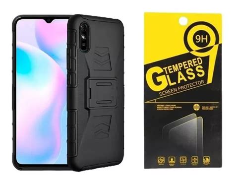 Mica Funda De Uso Rudo Clip Para Xiaomi Redmi 9a Meses Sin Interés