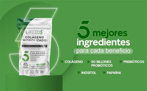 Colágeno Hidrolizado Probióticos 50 billones Enzimas Digestivas