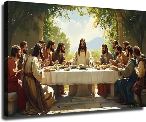 Amazon Last Supper Wall Decor Last Supper Canvas Wall Art Jesus