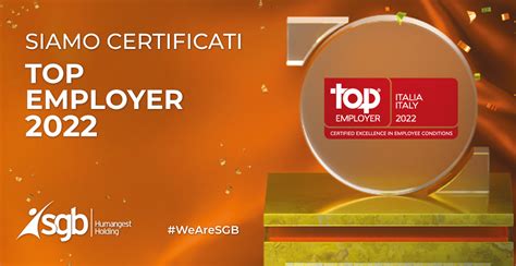 Siamo Certificati Top Employer Humanform