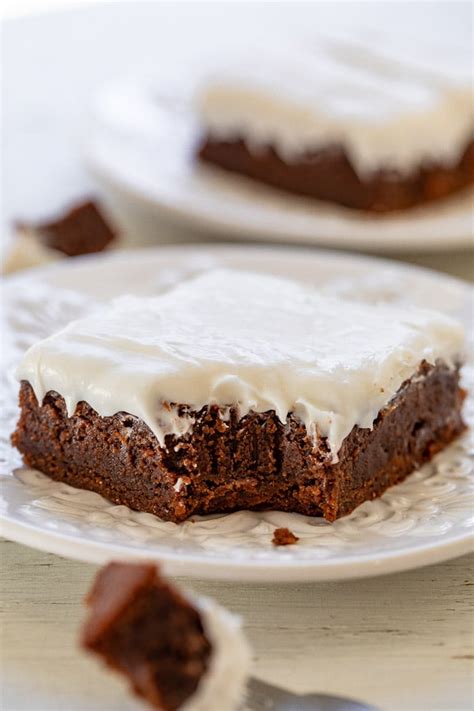 Old Fashioned Fudgy Frosted Brownies Binolamab