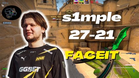 S1mple 27Kills W Friends Mirage POV FACEIT Ranked June 5 2023