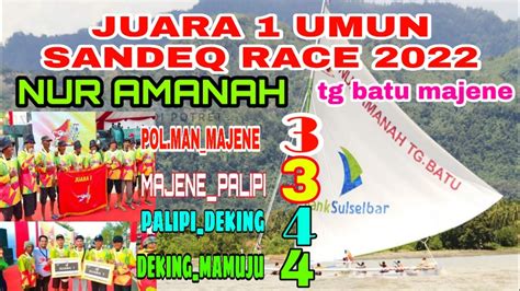 Sandeq Race 2022 Juara Umun Nur Amanah YouTube