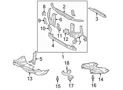 Toyota Tacoma Radiator Support Side Panel Bracket Upper 5372104010