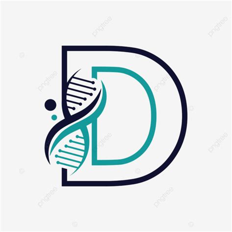 Letra D Con Vector De Diseño De Plantilla De Logotipo O Símbolo De Adn