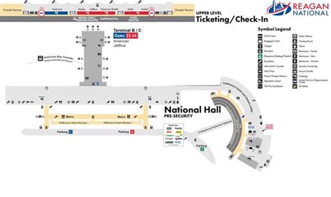 Ronald Reagan Washington Airport(DCA) Terminal Maps, Shops, Restaurants ...