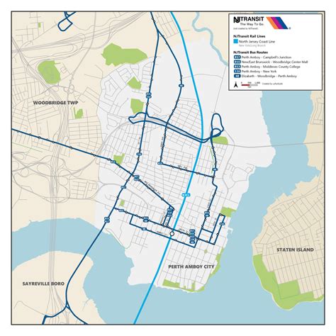 Transit Map of Perth Amboy, NJ Area in NJTransit Style : r/TransitDiagrams