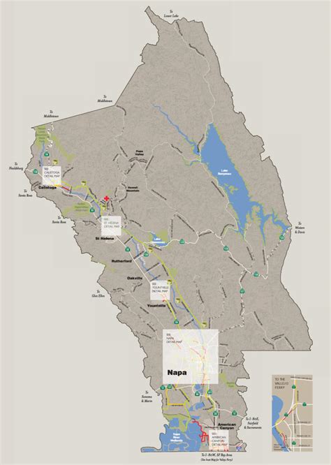 Napa Valley Bike Map | Recreation & Napa Valley Vine Trail