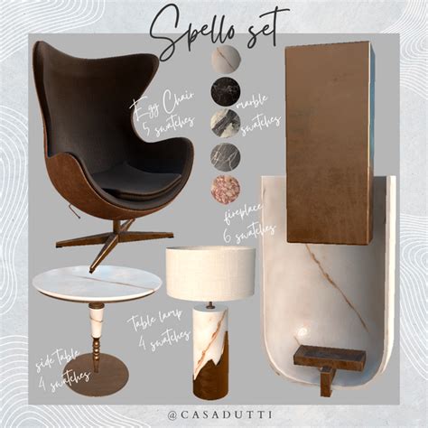 Spello Set Preview Casa Dutti In Sims Cc Furniture Sims