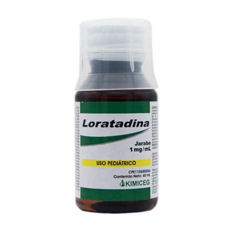 Loratadina 1 Mg Ml Jarabe Laboratorios KIMICEG