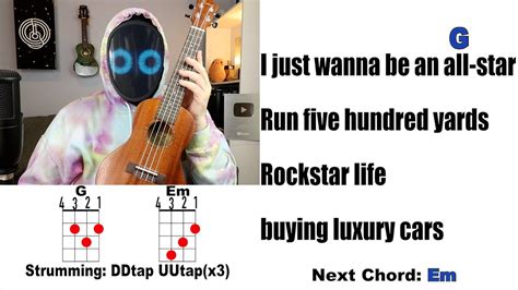 Rockstar Boywithuke Ukulele Play Along With Chords And Lyrics Youtube