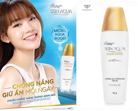 Kem Chống Nắng Skin Aqua Nắp Vàng Sunplay Clear White Chia Sẻ Kiến