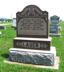 Mary Ann Weaver Lauer M Morial Find A Grave