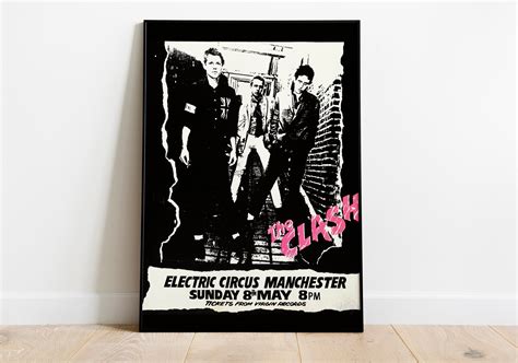 The Clash Vintage Poster The Clash Concert Poster Sold By