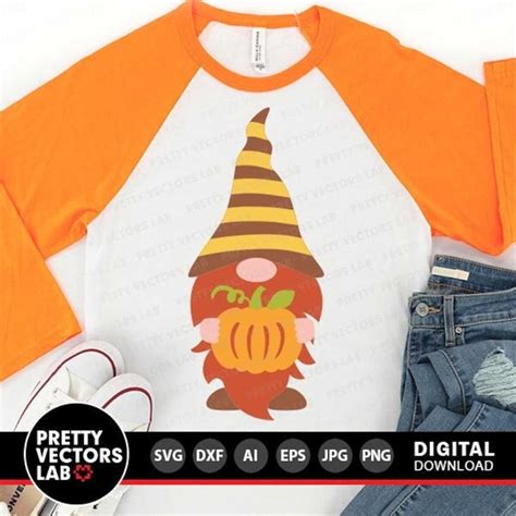 Fall Gnome Svg Fall Cut File Gnome With Pumpkin Svg Autum Inspire