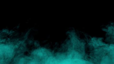 Cyan Smoke Effect Animation On Black Background 12963496 Stock Video At