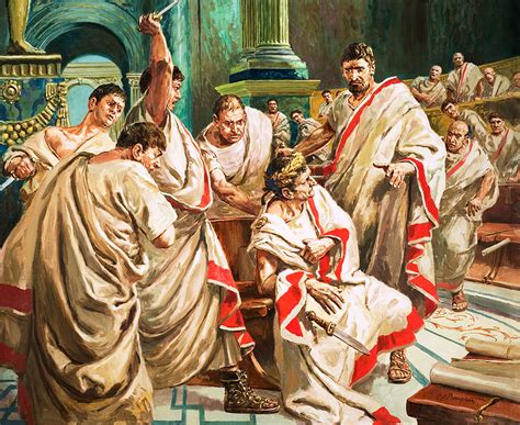 The Death Of Julius Caesar Original Signed By Cecil Doughty Art At