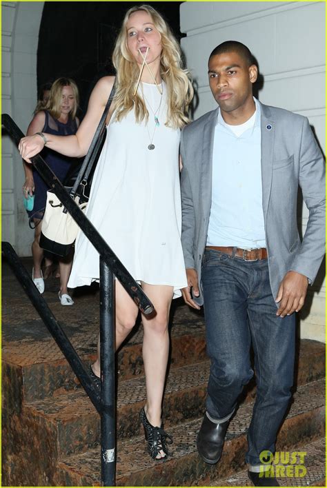 Jennifer Lawrence Leaves Dinner With Chopsticks In Her Mouth Photo