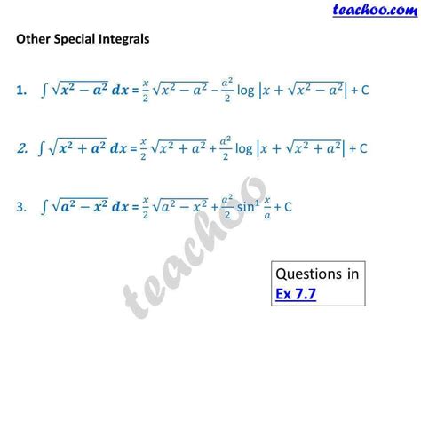 Integration Formulas Trig Definite Integrals Class Pdf