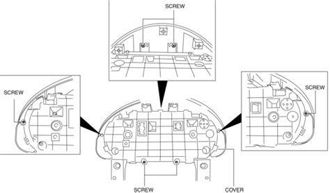 Mazda Service Manual Instrument Cluster Disassembly Assembly