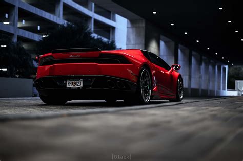 Red Lamborghini Huracan Rear Wallpaper,HD Cars Wallpapers,4k Wallpapers,Images,Backgrounds ...