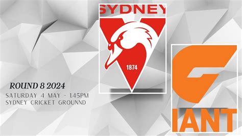 Afl 2024 Round 8 Sydney Swans V Gws Giants 2 Raglan Street South