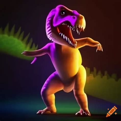 Dancing Dinosaur Illustration