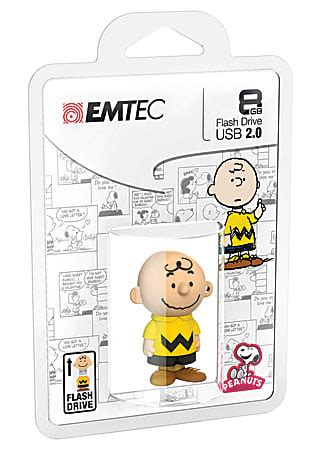 Emtec Usb Character Figure Flash Drive Gb Peanuts Charlie Brown