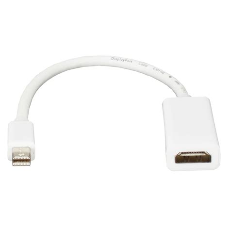 Qvs Mini Displayport Thunderbolt Male To Hdmi Female Digital Video Adaptor