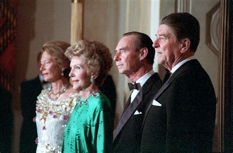 Image President Ronald Reagan Nancy Reagan Grand Duke Jean Of