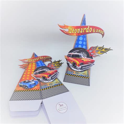 Caixa Cone Hot Wheels No Elo Beth Personaliza Es Papelaria Personalizada F E