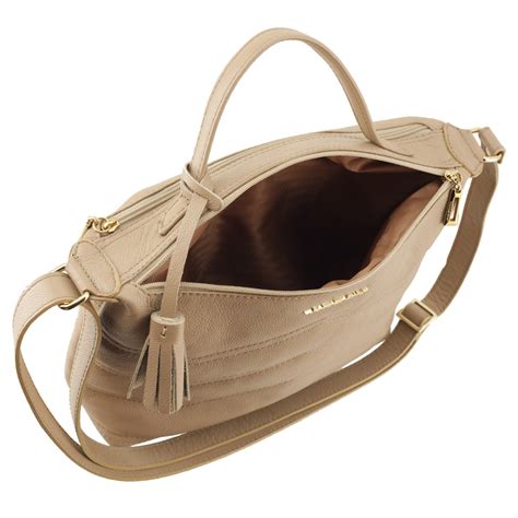 Bolsa Nude M Dia De Couro