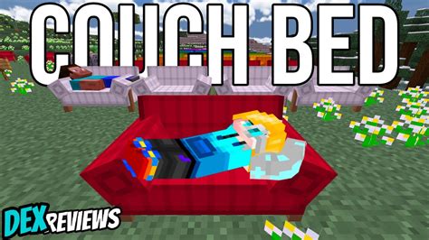 Couch Bed Addon For Minecraft Bedrock Dex Review Youtube