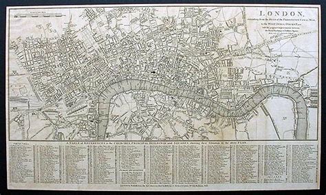 Antique Map Of London Dated By 1806 John Russell