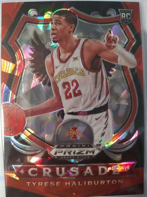 Panini Prizm Draft Picks Tyrese Haliburton Red Cracked Ice Crusade