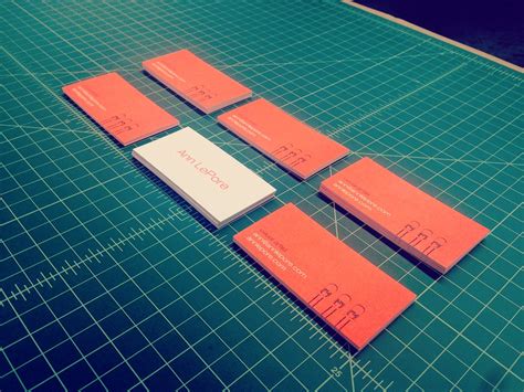 Ultra Thick Business Cards For Ann Lepore Remco Press