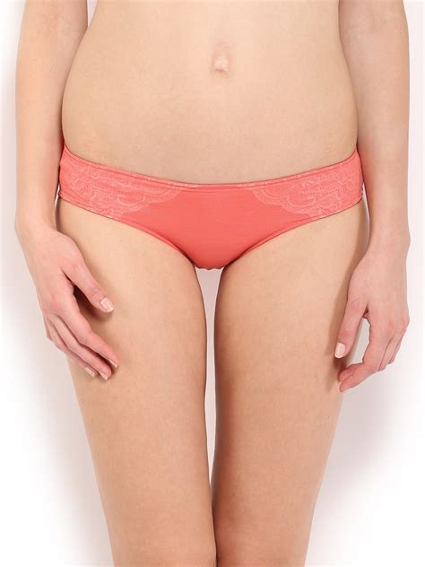 Buy Amante Women Coral Orange Bikini Briefs PGSX01 Briefs For Women 458312 Myntra
